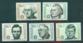 Venezuela #1151-55 F-VF Mint NH ** American Bicentennial