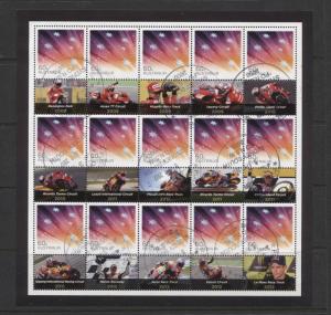 Australia - Scott 3313 - Souvenir Sheet of 15 + 15 Labels - 2010-CTO-