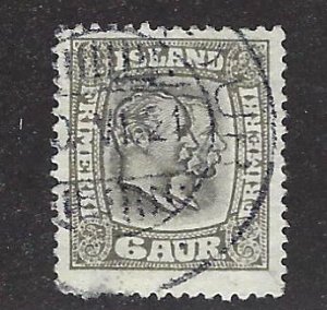 Iceland SC#103 Used Fine 14 X 14 1/2 SCV$130.00...Worth a Close Look!