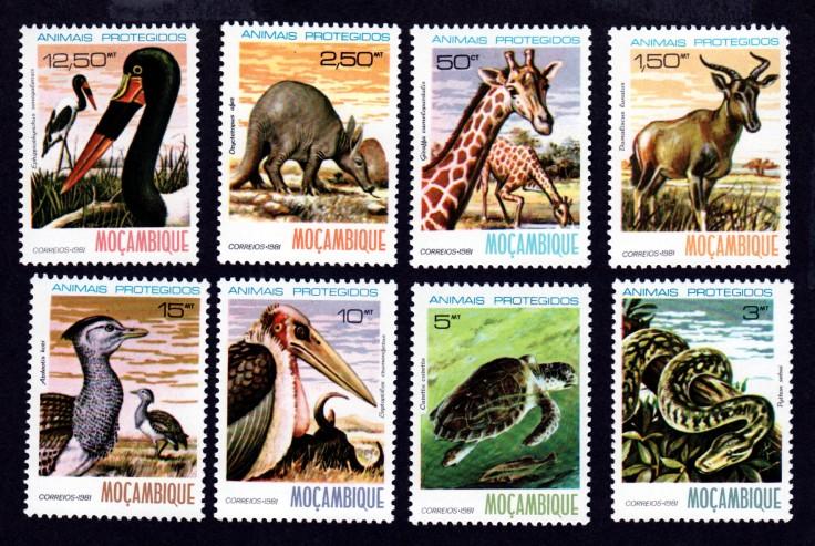 Mozambique # 731-738 Mint Animals x!