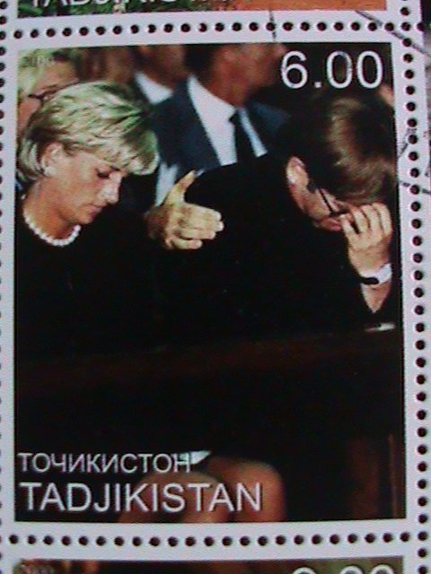 TAJIKISTAN-2000-IN MEMORIAL OF PEOPLE'S QUEEN-LADY DIANA-CTO-S/S VERY FINE