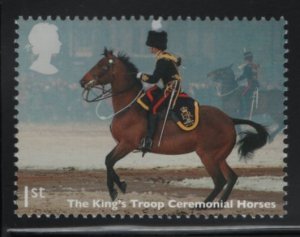 Great Britain 2014 MNH Sc 3261 1st The King's Troop Ceremonial Horses