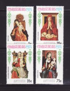 Antigua 357-360 MNH Christmas, Virgin and Child Paintings (B