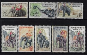 1958/60 LAOS - SG 74/80+104 - Elephants - MNH**