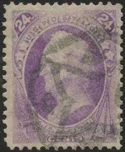 US Scott #153 Used, VF/XF, NYFM Geometric cxl