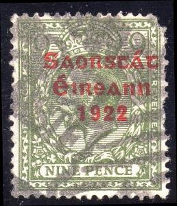 Ireland Sc #53 9d Used