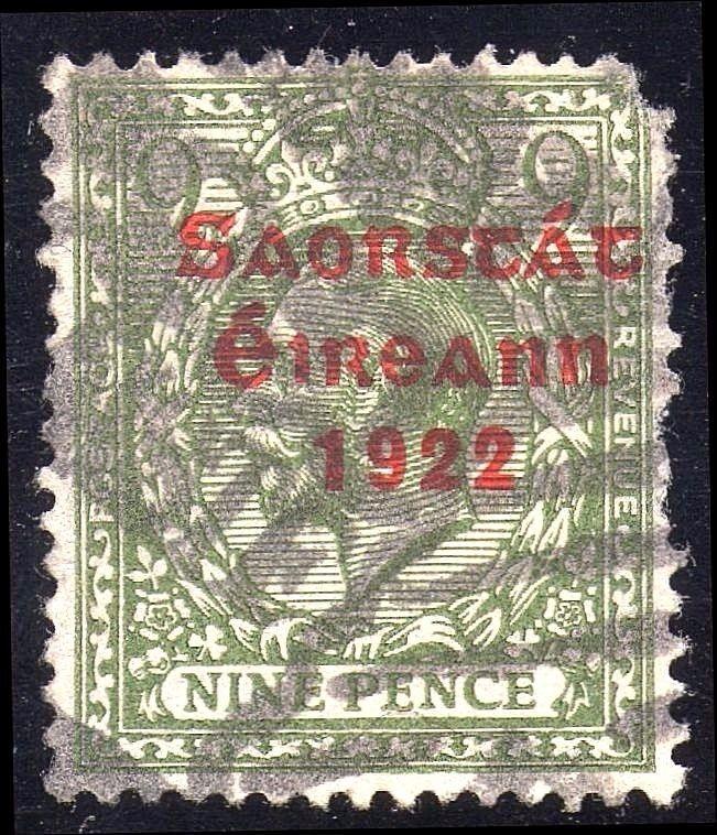 Ireland Sc #53 9d Used