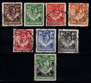 Northern Rhodesia 1938 George VI Definitives Part Set [Used]