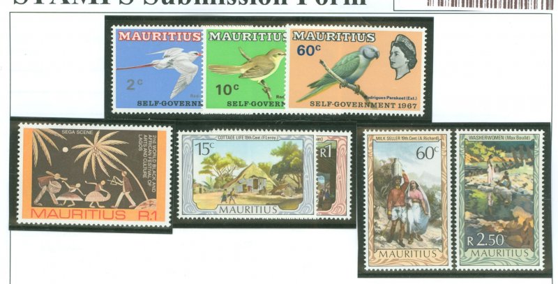 Mauritius #302-304/411-414/432 Mint (NH) Single