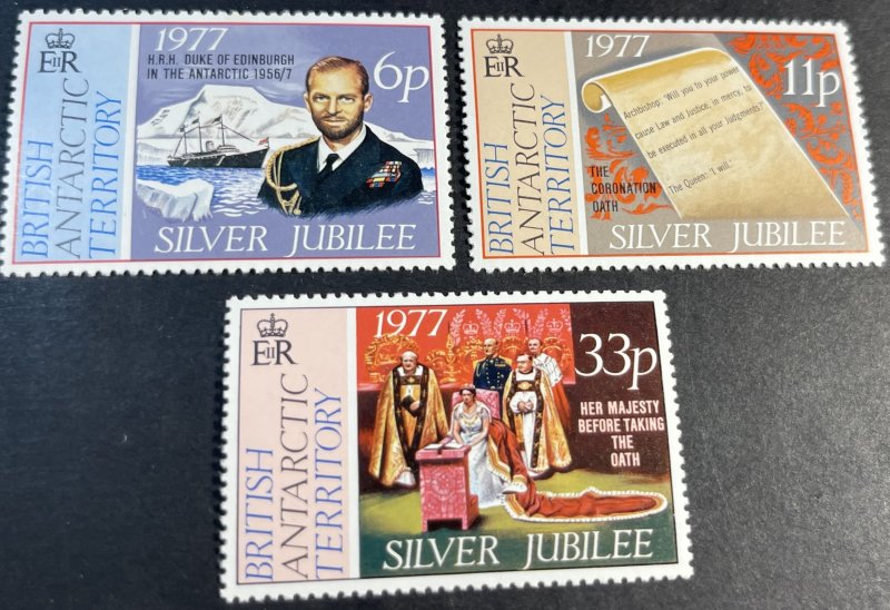 BRITISH ANTARCTIC TERR. # 68-70--MINT/NEVER HINGED--COMPLETE SET--1977