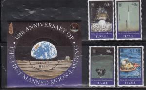 Tuvalu 800-804 Space and the Apollo Lunar Landings Mint NH