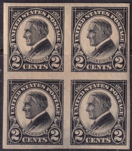 #611 Mint NH, VF, Block of 4 (CV $36) (CV $9 - ID45303) - Joseph Luft