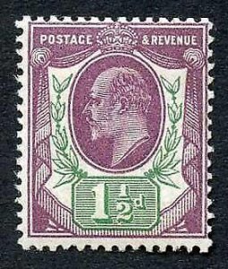 KEVII SG289 1 1/2d Slate Purple & Green (F) Somerset Very Fine U/M 