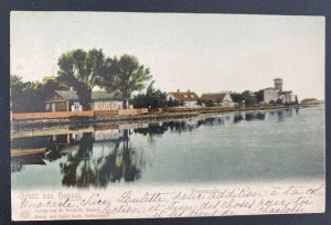 1904 Russia Picture Postcard Cover To Grandson Switzerland Hapsal Promenade