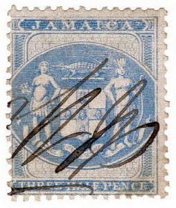 I.B Jamaica Revenue : Customs 1½d