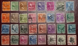 US Scott #803-834 Used 1938 US President Issues A Complete Set F-VF