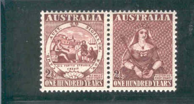 Australia - 1950 - Cent of 1st Australian Stamps, MH.