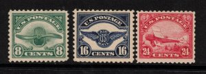 USA #C4 #C5 #C6 Mint Fine - Very Fine Never Hinged Set 