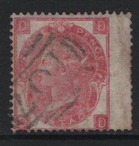 GREAT BRITAIN, 44, USED, PLATE 4, 1865, Queen Victoria