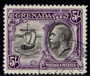 GRENADA GV SG144, 5s black & violet, VERY FINE USED. Cat £65.