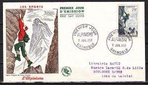 France, Scott cat. 804. Mountain Climbing value on a First day cover. ^