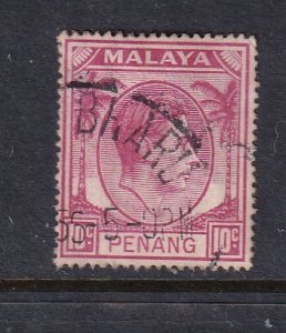 Malaya Penang 1949 Sc 11 10c Used