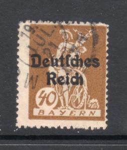 GERMANY BAVARIA 261 Overprint