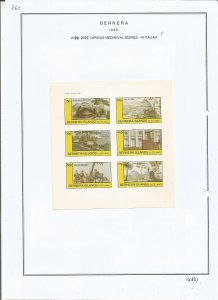 BERNERA -1982 - Mediaeval Scenes in Italian - Mint Light Hinged - Private Issue