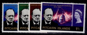 PITCAIRN ISLANDS QEII SG53-56, 1966 chuchill commeration set, NH MINT.