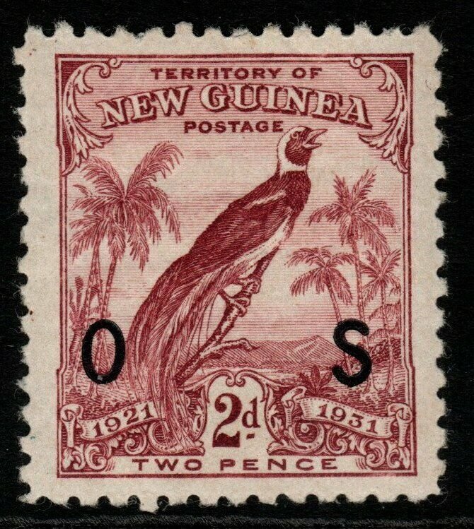 NEW GUINEA SGO33 1931 2d CLARET MTD MINT