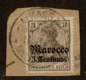 Germany 1907 ALKASSAR Morocco Germania Marokko Marocco Wmk USED 102507