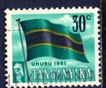 Tanganyika 1961: Sc. # 49; O/Used Single Stamp