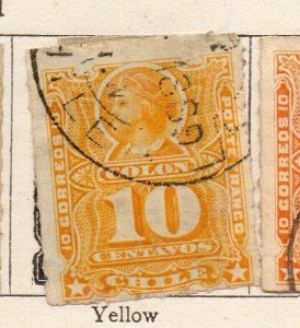 Chili 1881 Early Issue Fine Used 10c. NW-252307