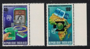 Togo Centenary of UPU SILVER AND RED Ovpts 1974 MNH SC#880+C229