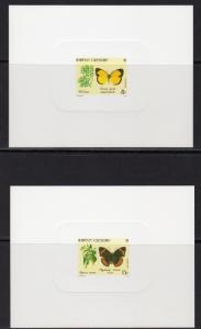 New Caledonia 1991 Sc#658/661 Butterflies 4 Deluxe Souvenir Sheets Imperf.MNH