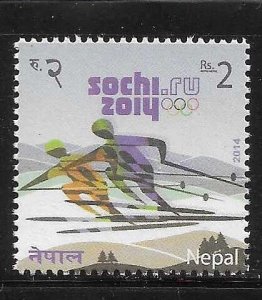 Nepal 2014 Sochi Winter Olympic Games Skiing MNH A2655