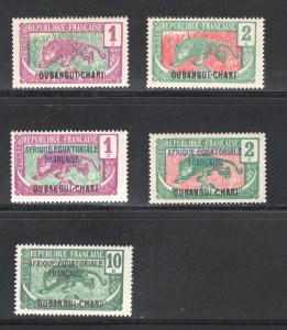 Ubangi-Shari  #23-4, 41-2, 45 VF, Mint Lightly Hinged, OG, CV $2.90 ... 6660014