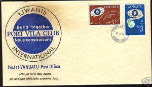 VANUATU FDC 1980 KIWIANIS INTERNATIONAL IN FRENCH 