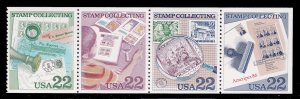 US 2201a, MNH Booklet Pane of 4 - Stamp Collecting