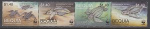 St Vincent Grenadines Beqiua 303 Turtles MNH VF