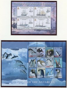 BRITISH  ANTARCTIC TERRITORY SELECTION 2009 ISSUES ON  PAGES STAMPS MINT NH