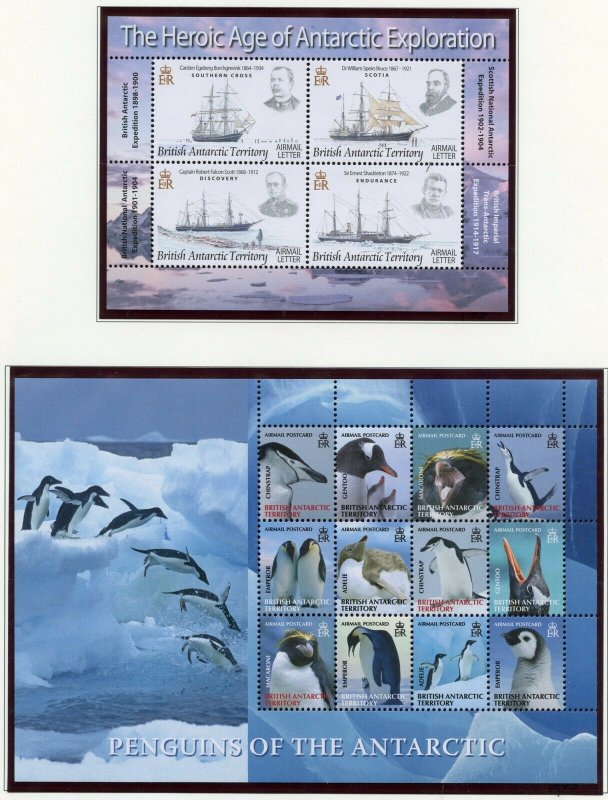 BRITISH  ANTARCTIC TERRITORY SELECTION 2009 ISSUES ON  PAGES STAMPS MINT NH