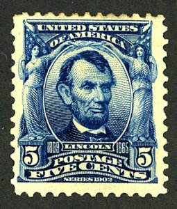 U.S. #304 MINT OG HR THIN