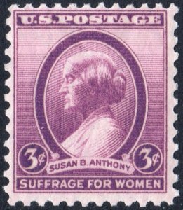 SC#784 3¢ Susan B. Anthony (1936) MNH
