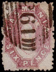 Tasmania Scott 32, Perf. 12 (1864) Used F-VF, CV $47.50 M