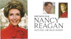 Nancy Reagan Memorial  FDC Crown cachet #5; excellent condition unaddressed