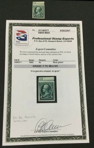 MOMEN: US #211 UNUSED **PSE CERT** Dr. Hinrichs Collection #30313