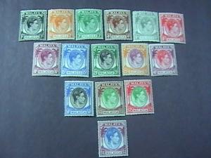 MALAYA/MALACCA # 3-17 -MINT/HINGED-COMPLETE SET------GEOVI------1949