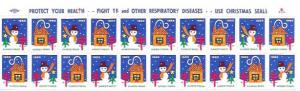 US Christmas Seals - American Lung Association 1963  Nice