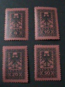 ​ALBANIA-1922 SC#J23-26 POSTAGE DUE STAMPS SET MNH VF WE SHIP TO WORLDWIDE